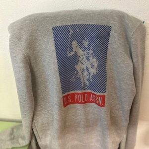 Boys US Polo Assn long sleeve hooded sweatshirt